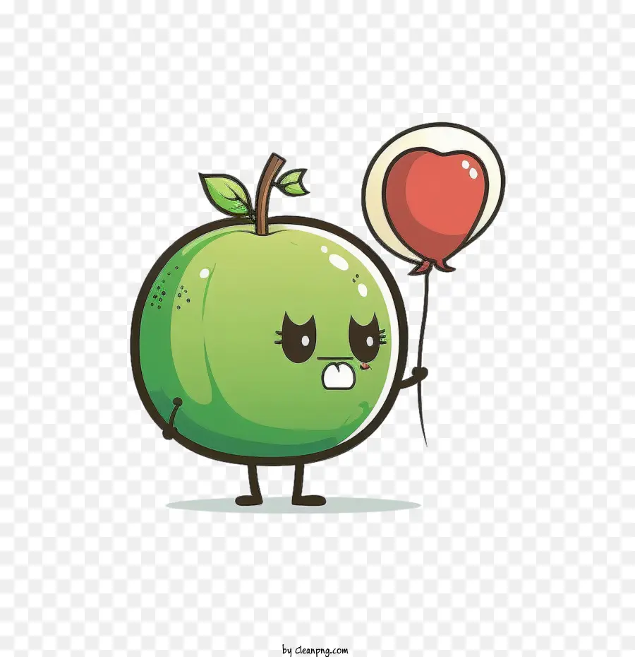 мультфильм яблоко，зеленое яблоко PNG