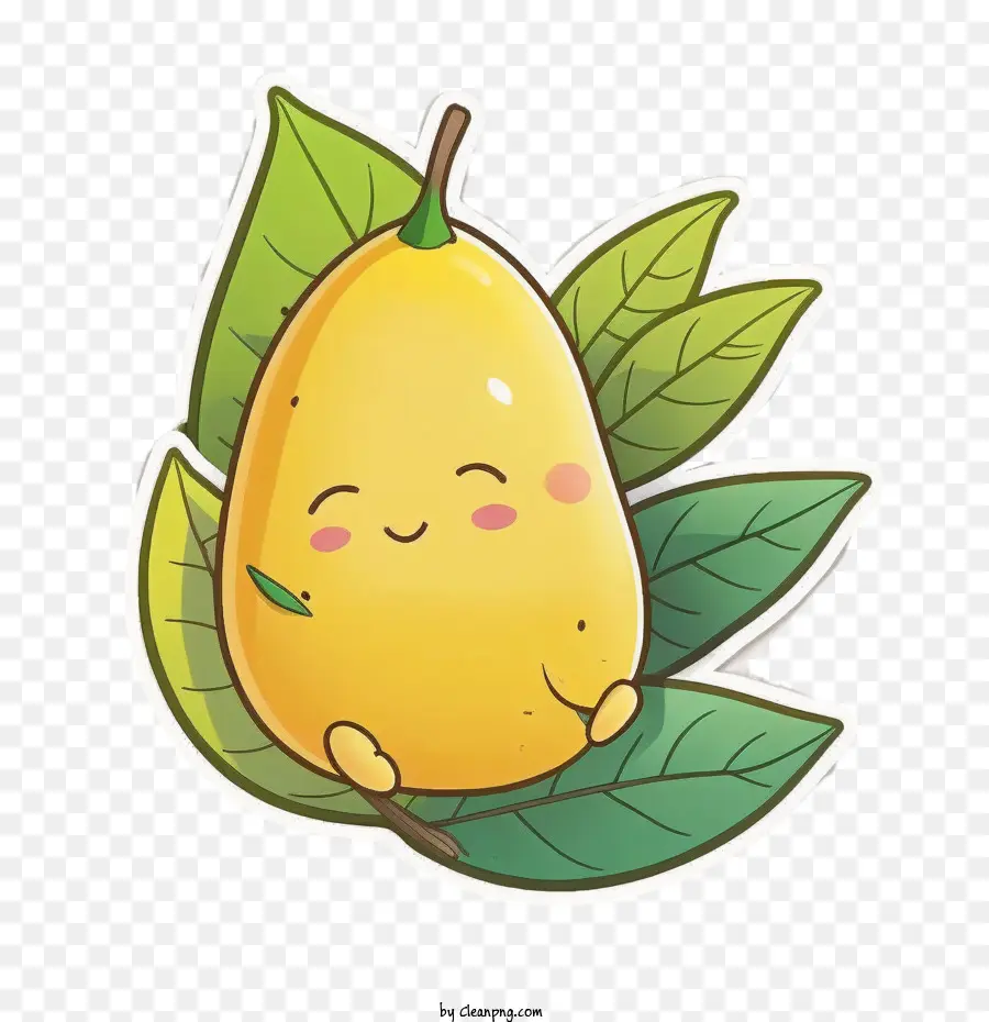 Каваи Манго，желтое манго PNG
