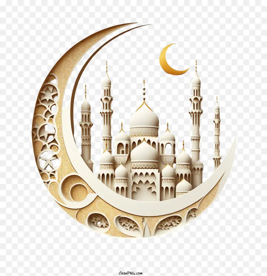 Crescent Moon，Мечеть PNG