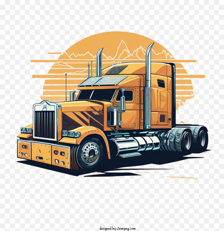 мультфильм грузовик，большой грузовик PNG