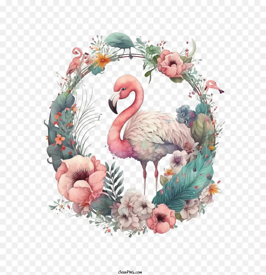 Фламинго，Милый фламинго PNG