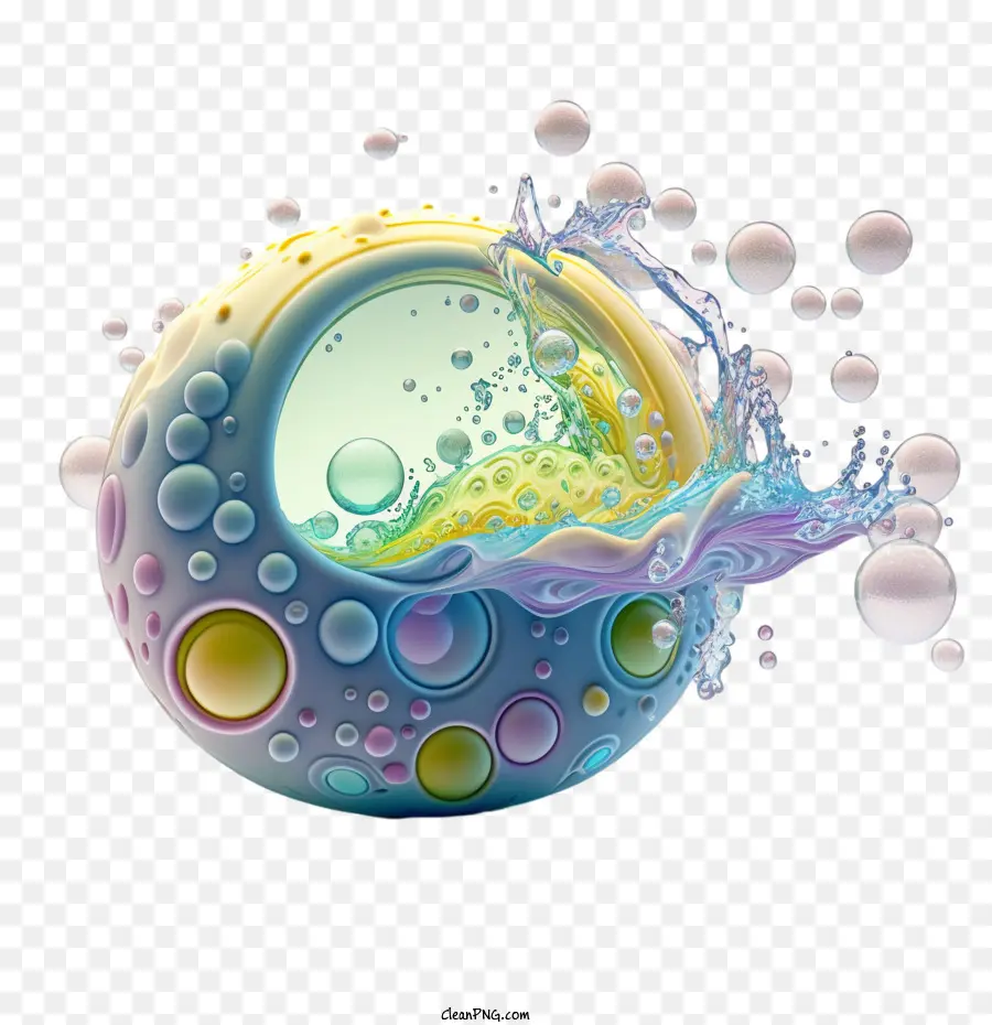 Красочный мыльный пузырь，Мыльный пузырь PNG