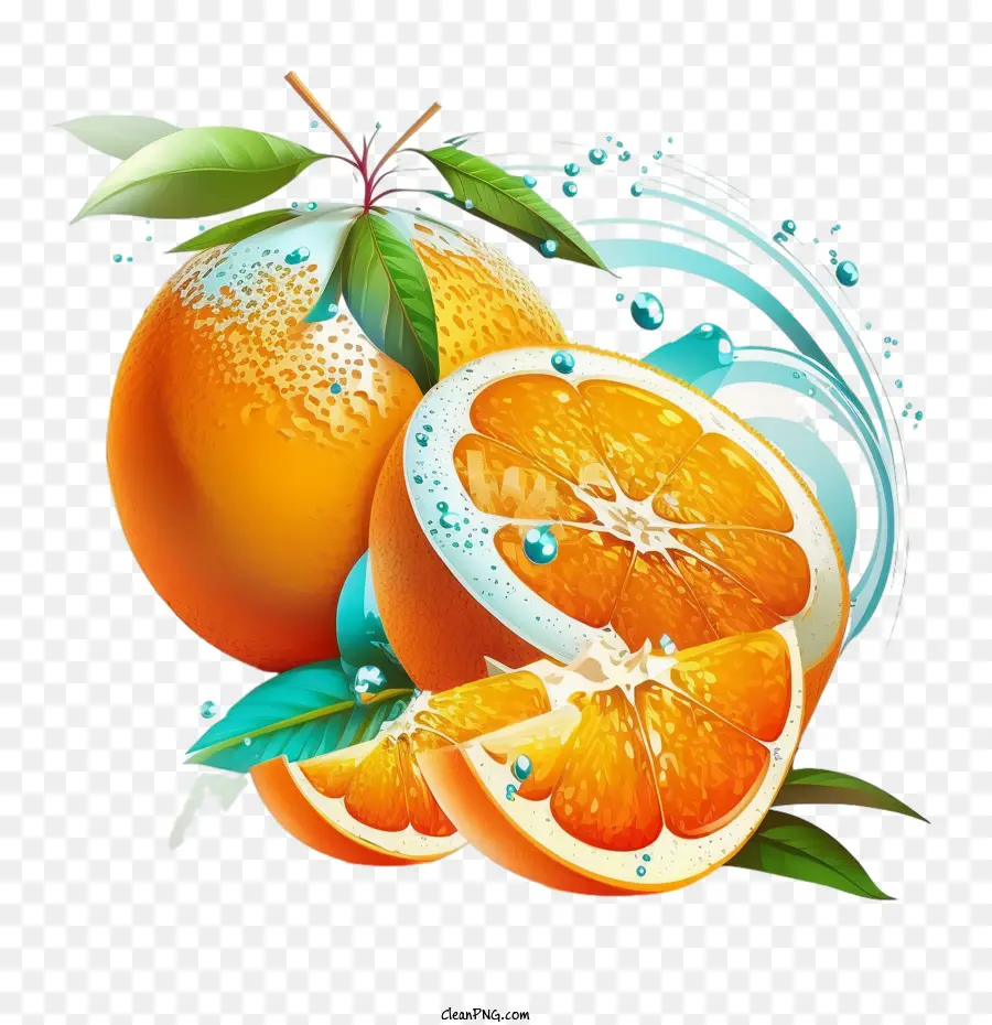 апельсины，свежие апельсины PNG