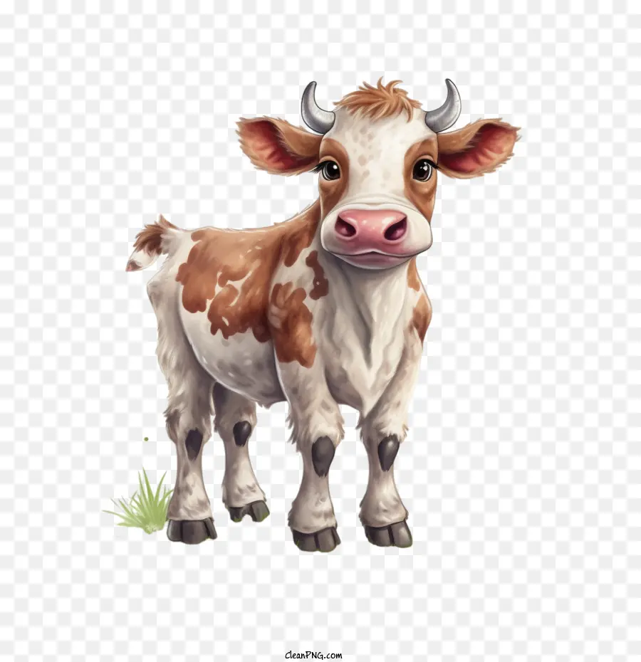 корова，Милая корова PNG