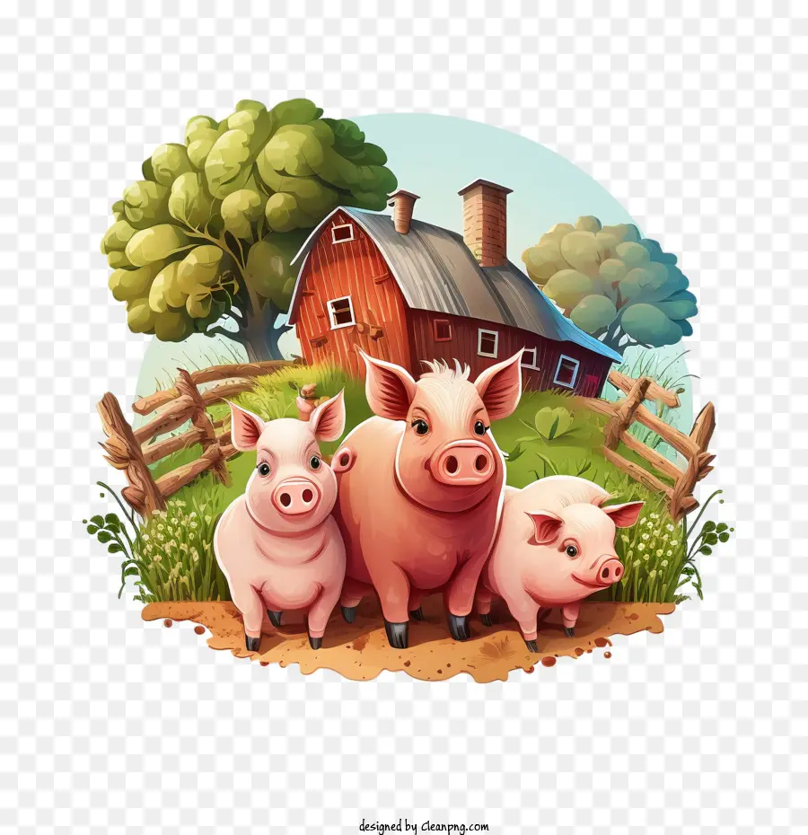 свинья，животноводческая ферма PNG