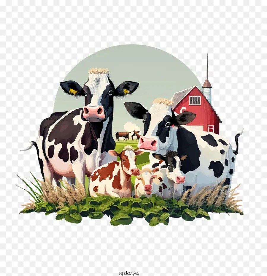 животноводческая ферма，корова PNG