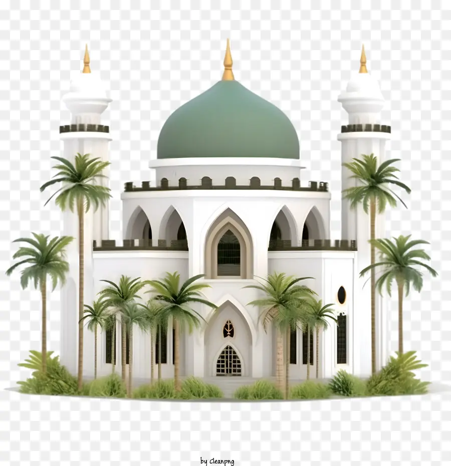 Мечеть，белый PNG
