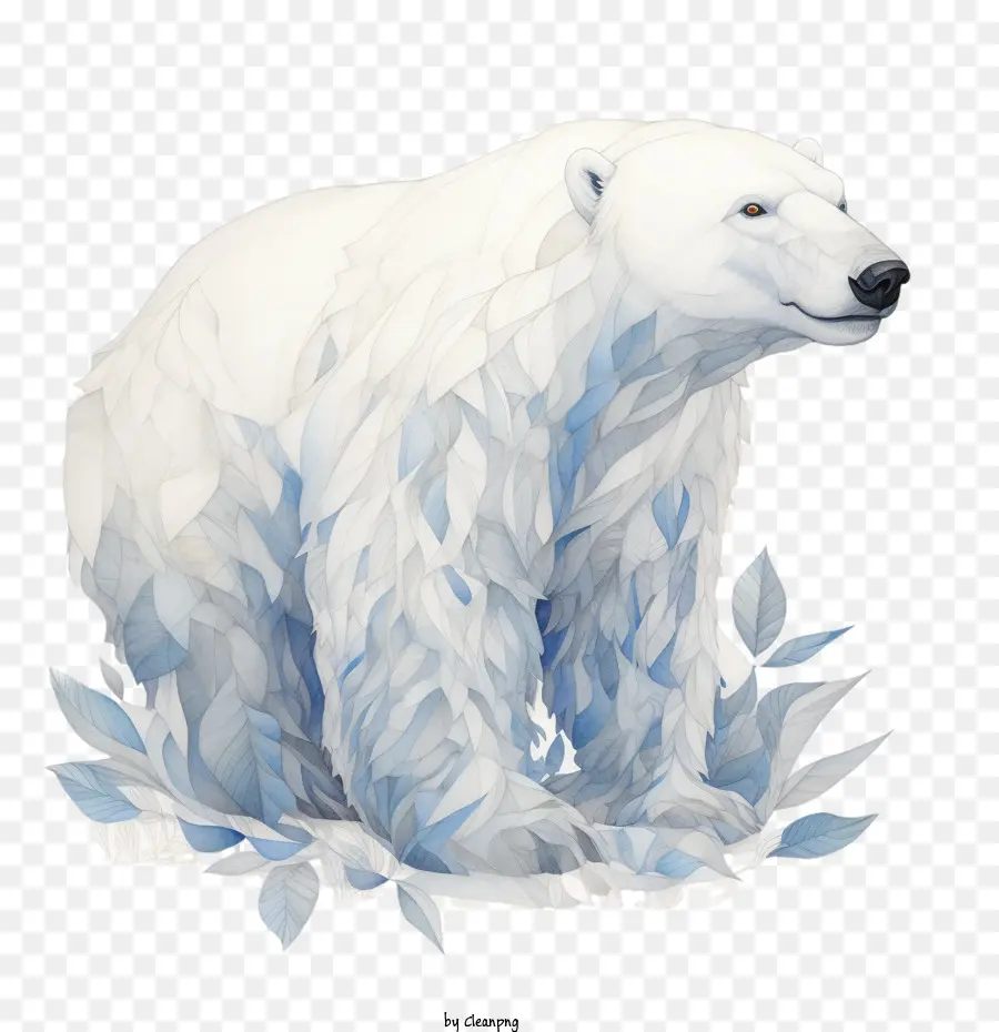 Белый медведь，белый PNG