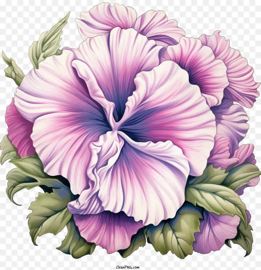 Цветок Петунии，розовый цветок PNG