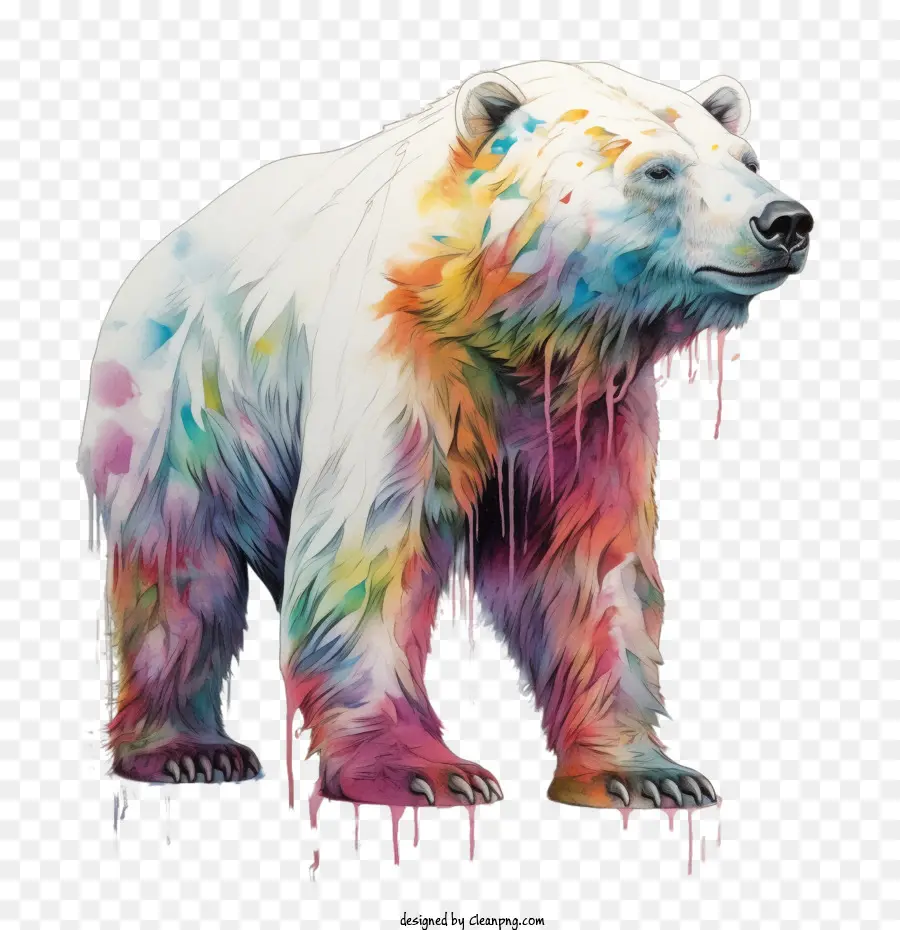 Белый медведь，медведь PNG
