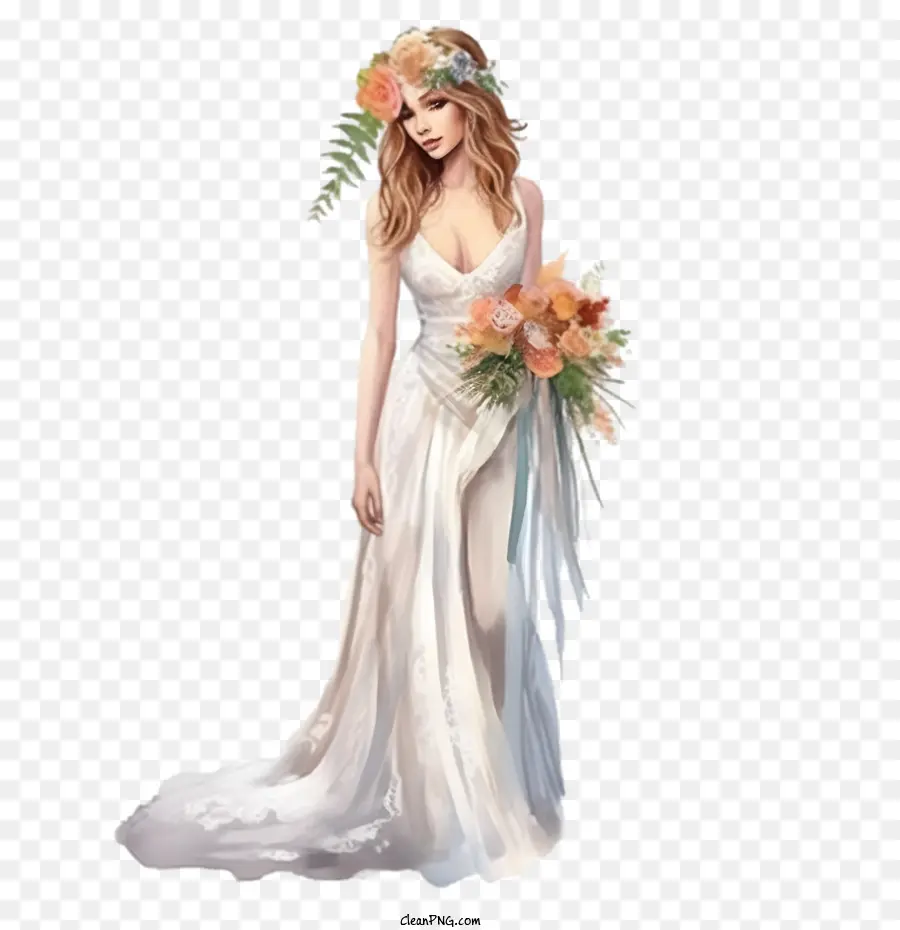 свадебное платье，невеста PNG