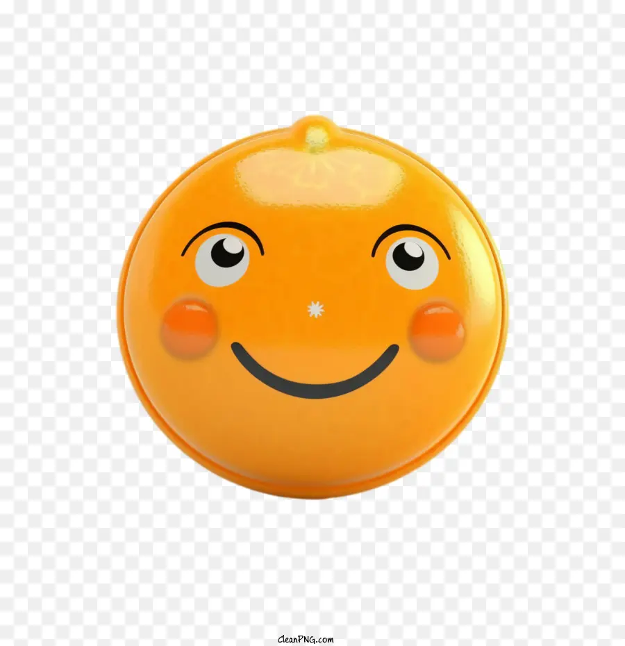 лицо Emoji，оранжевый PNG