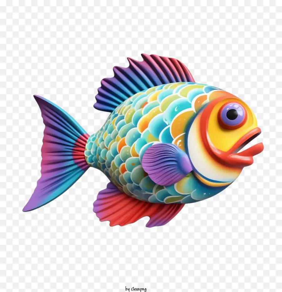 Рыбы，красочные PNG