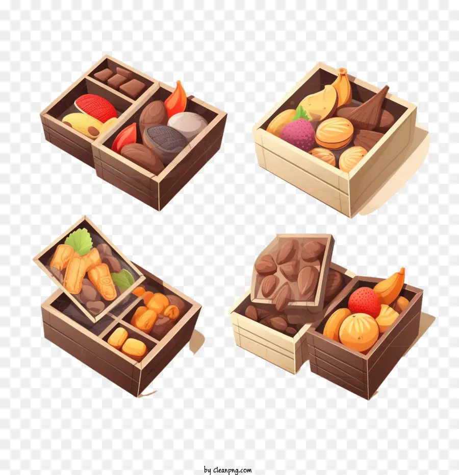 Шоколад，коробка шоколада PNG