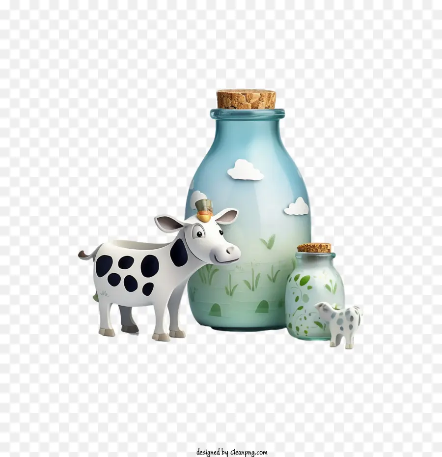 корова，молоко PNG