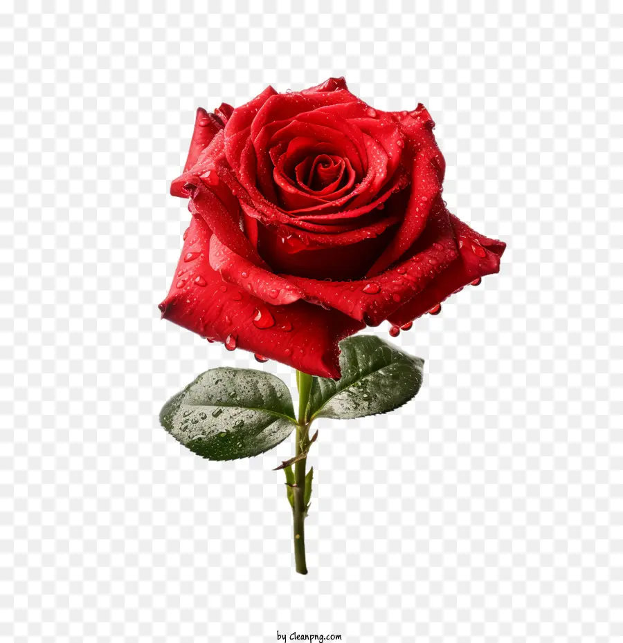 красная роза，одиночная роза PNG