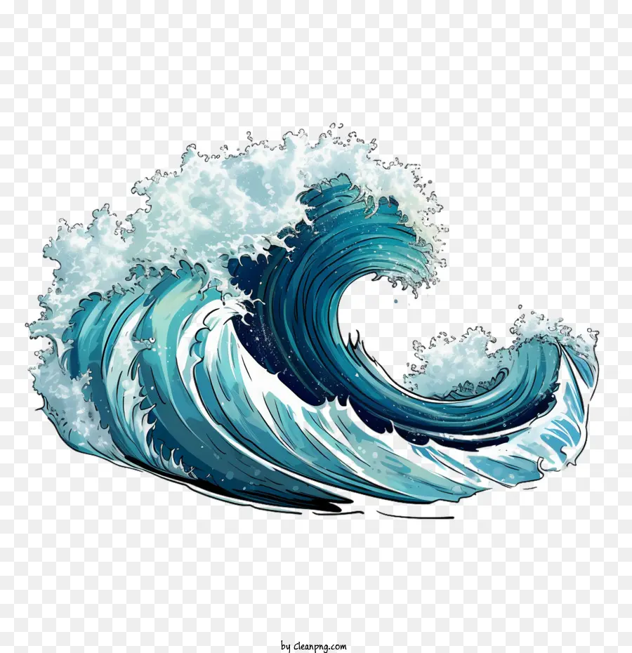 океанская волна，Волна PNG
