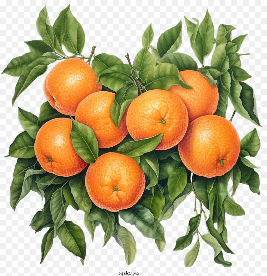Мандарины фрукты，апельсины PNG