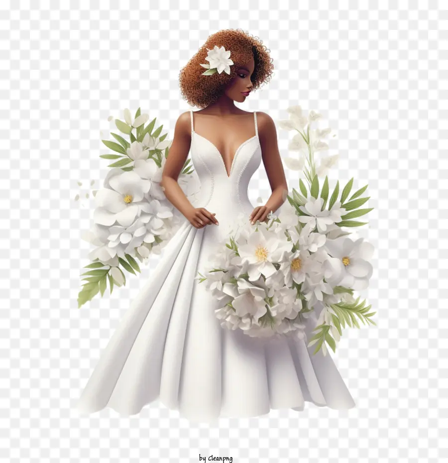 свадебное платье，Свадебное платье из бумаги PNG