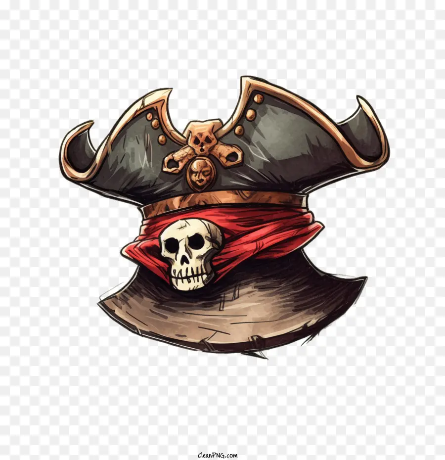 Пиратская кепка，пиратская шляпа PNG