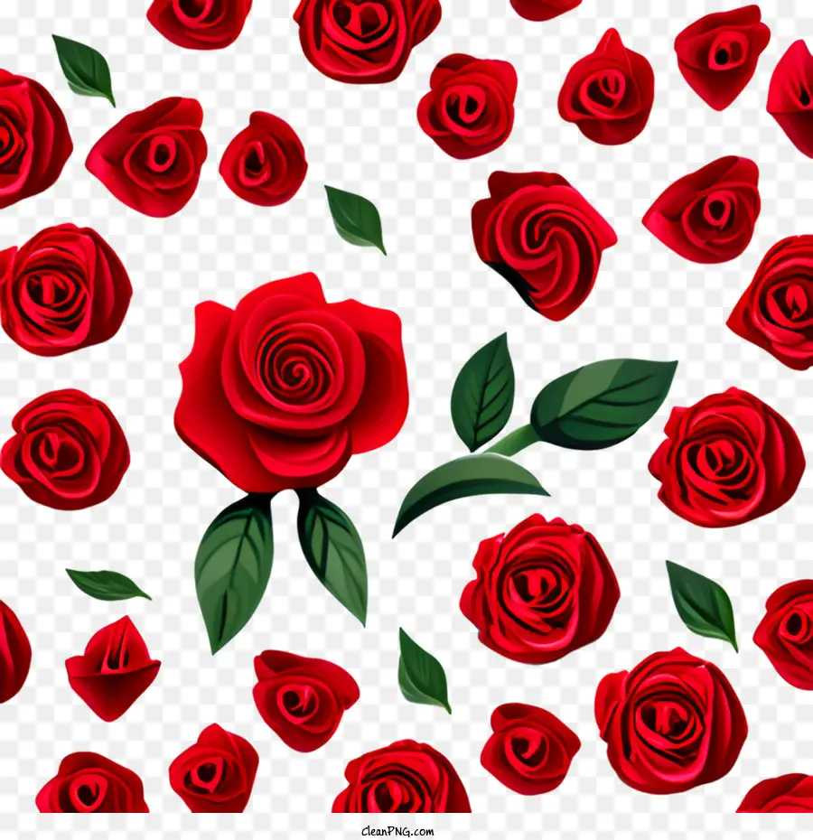 красная роза，Красные Розы PNG