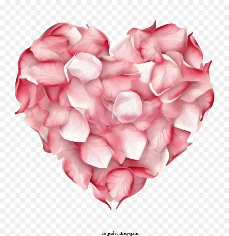 сердце кадр，лепестки роз PNG
