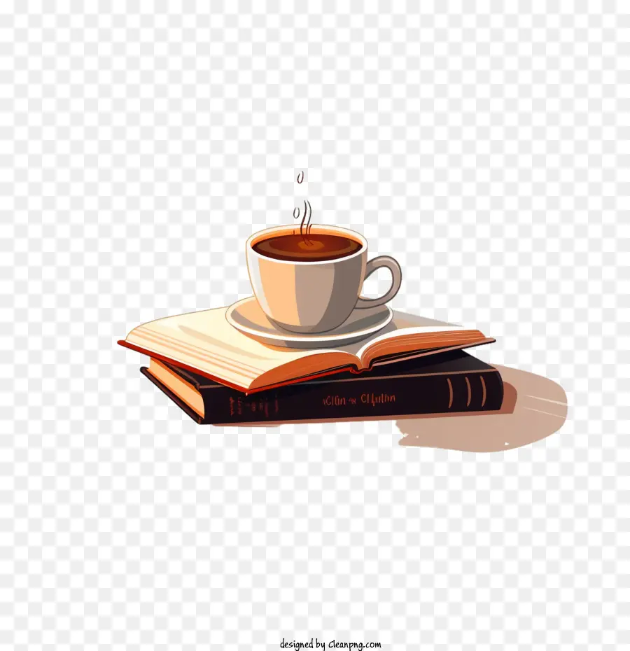 Чашка кофе，Книга PNG