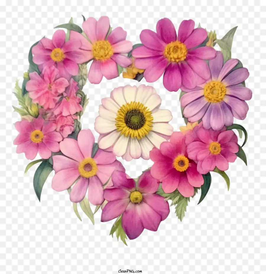 Цветок Зиннии，Розовые цветы PNG
