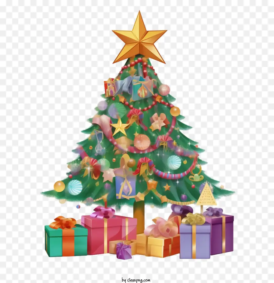 Рождественская елка，представлена PNG