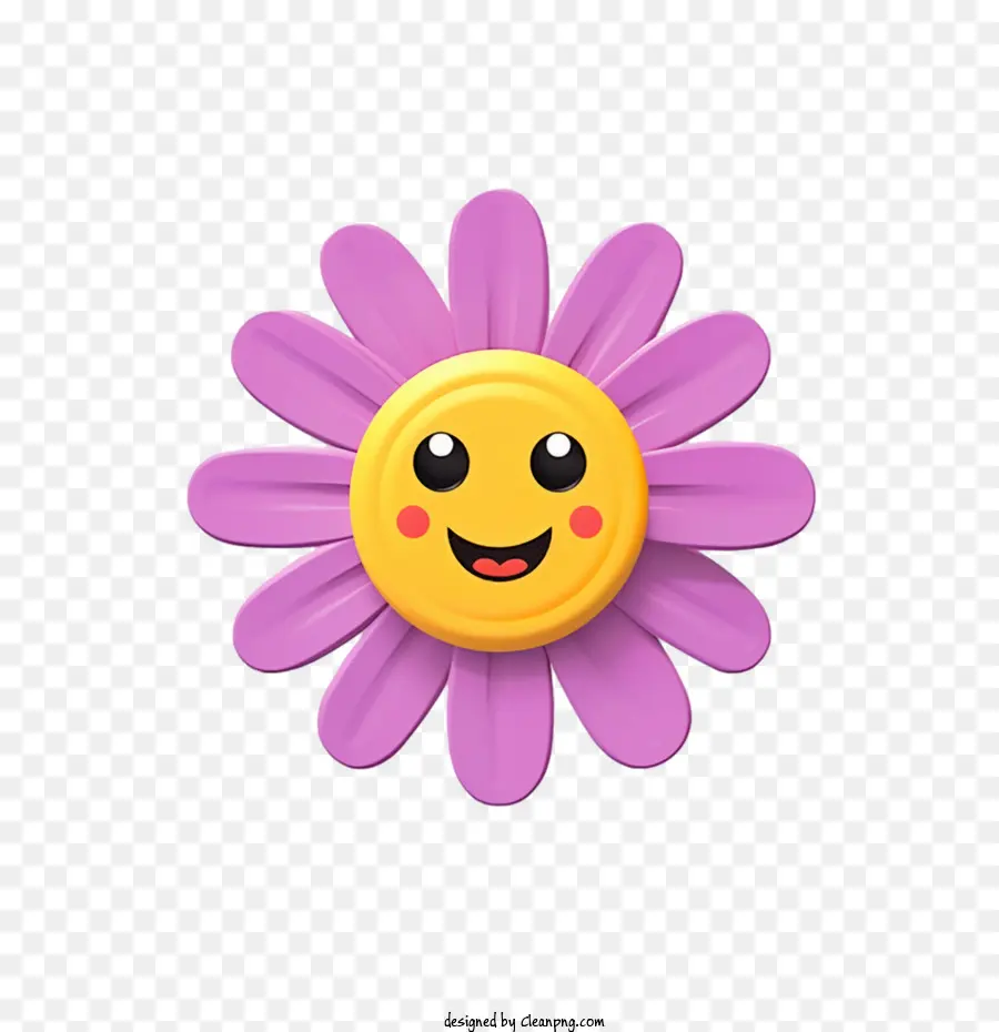 цветок смайлики，счастливое лицо PNG