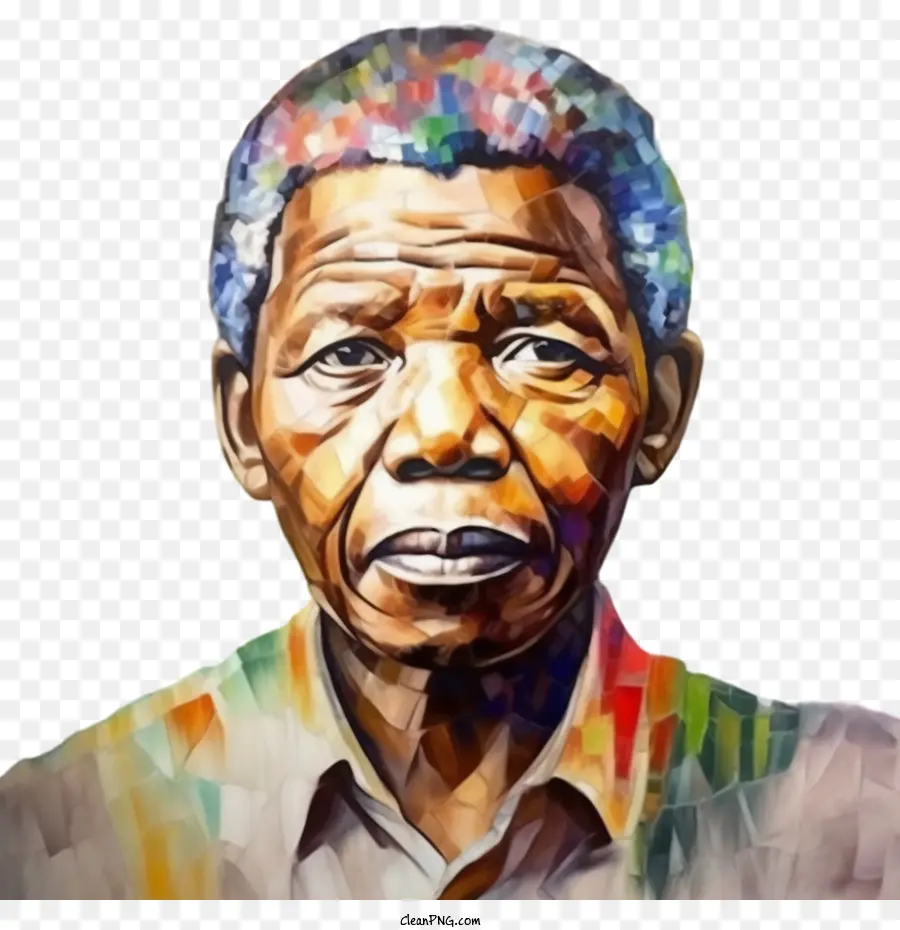 Нельсон Мандела，портрет PNG