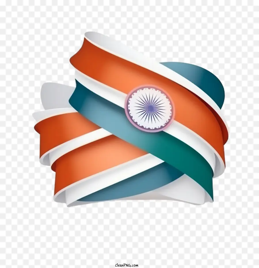 индийский флаг，бумажный цветок PNG