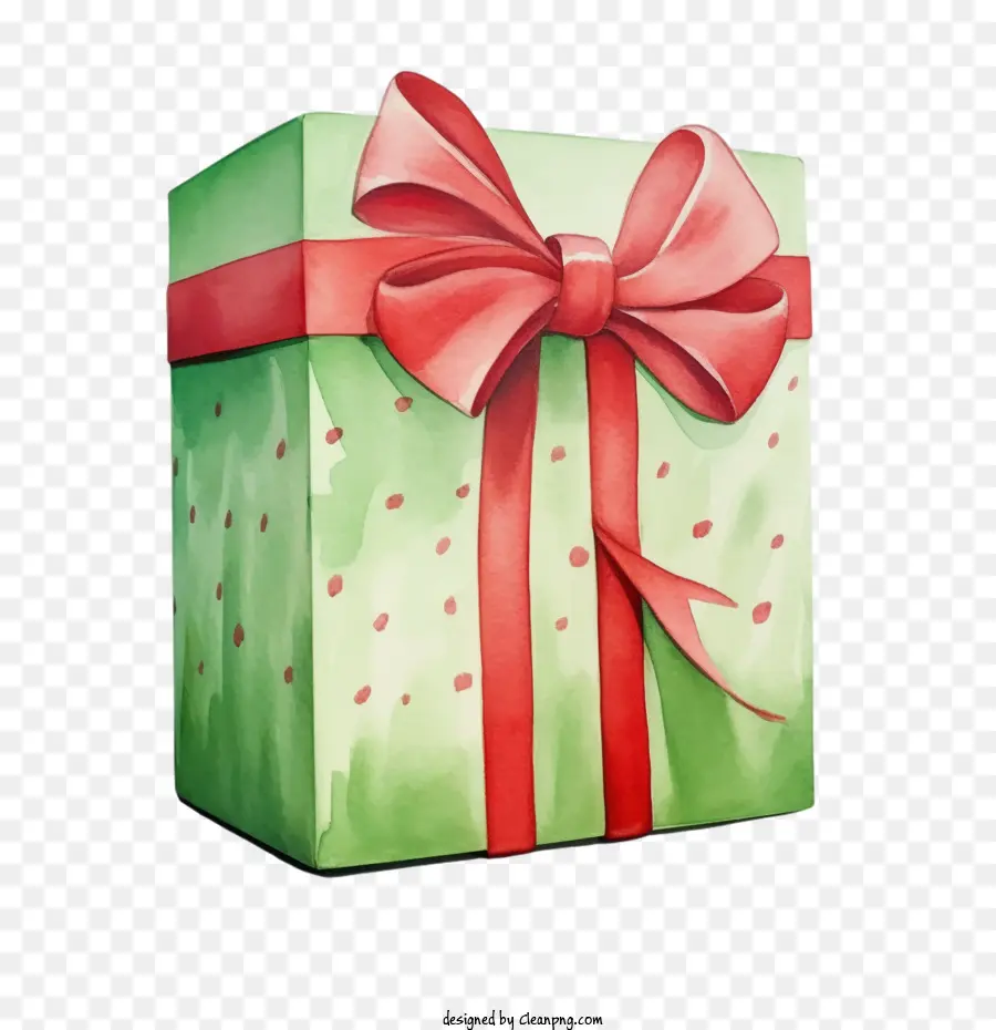 подарочная коробка，зеленая подарочная коробка PNG