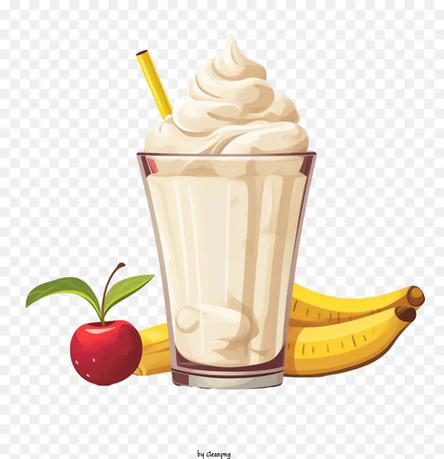 банановый коктейль，молочный коктейль PNG