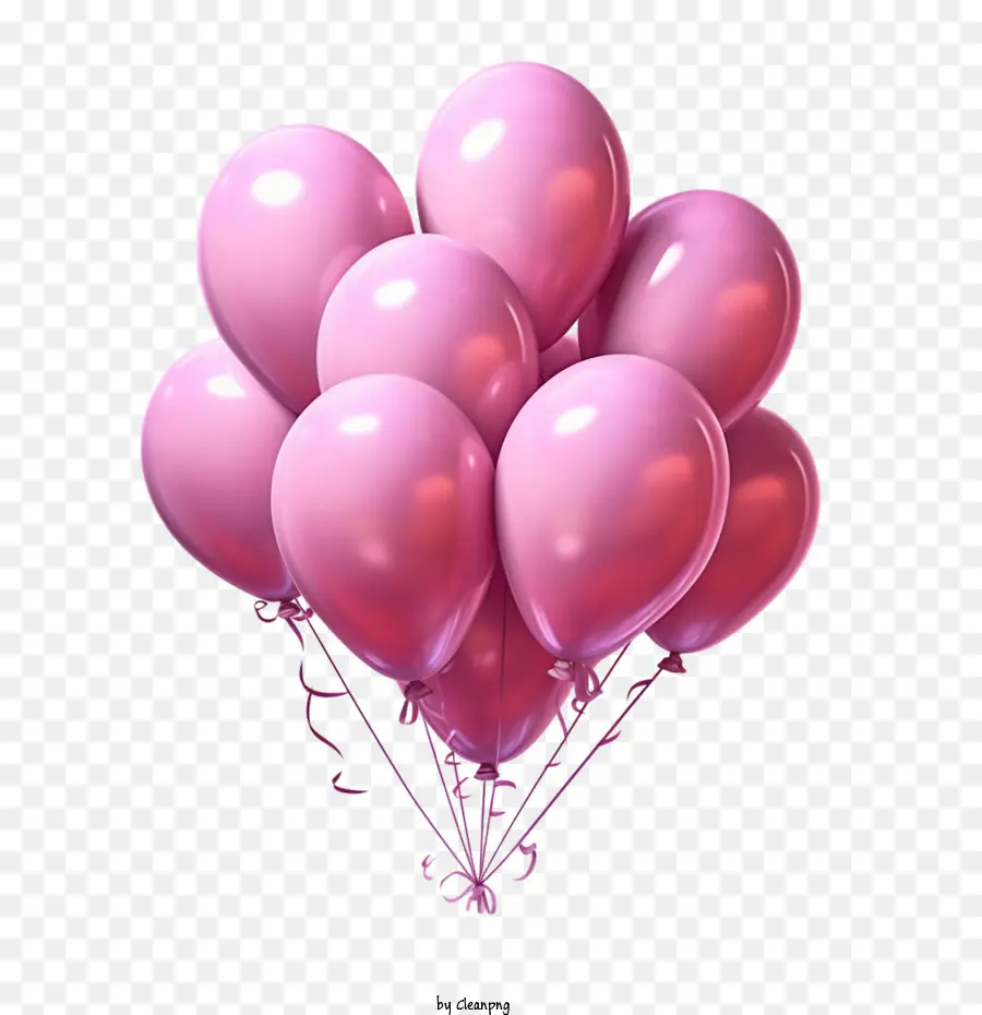 воздушные шары，розовые воздушные шары PNG