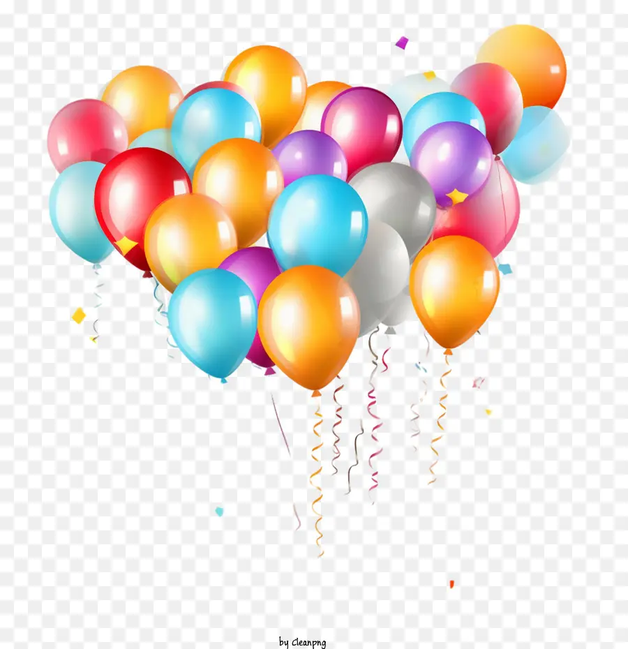 воздушные шары，День рождения PNG