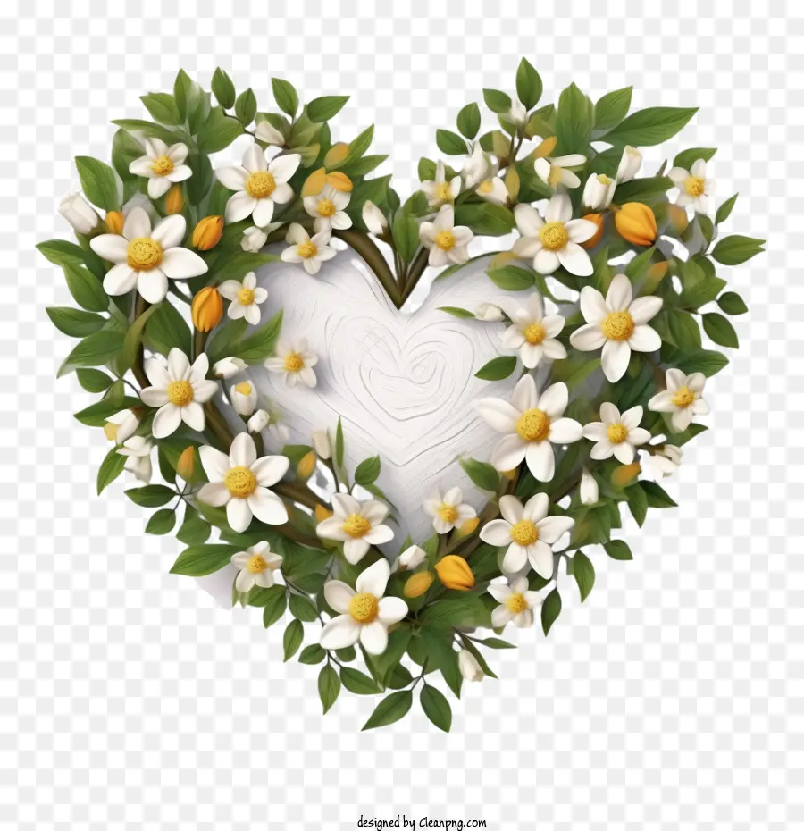 жасмин цветок，цветочное сердце PNG