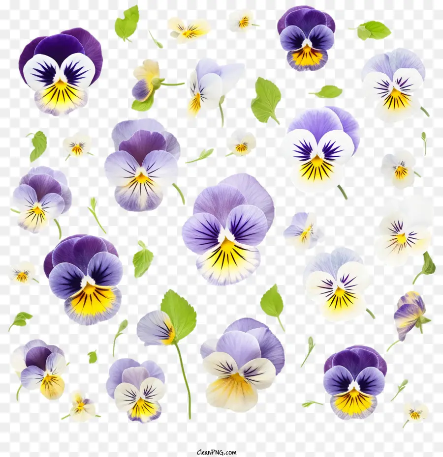 анютины глазки цветок，фиолетовый PNG