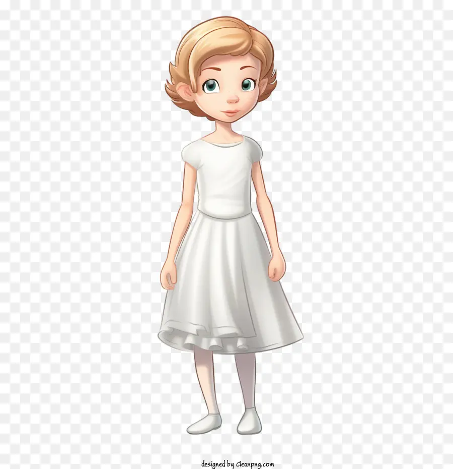 белое платье，девушка PNG