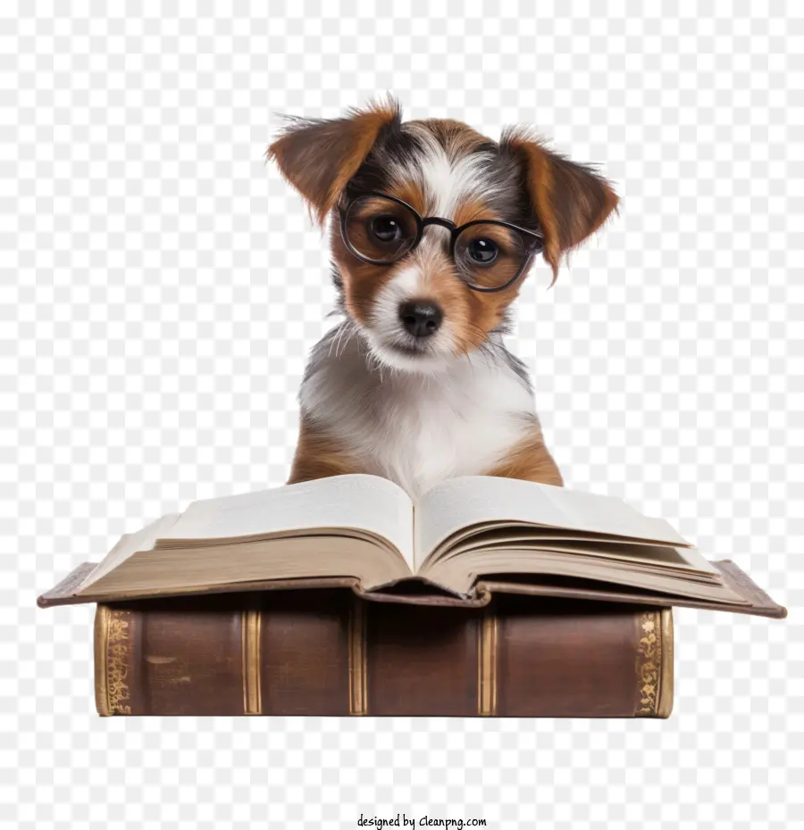Книга чтения собак，книга День влюбленных PNG