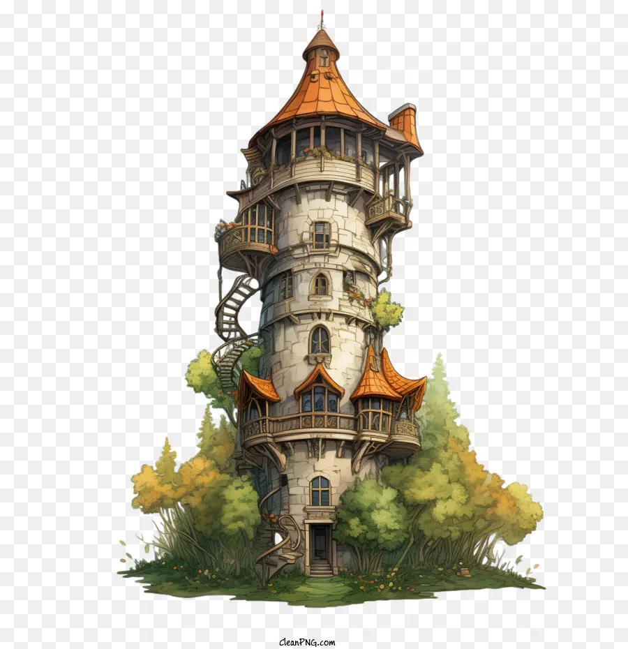 Волшебники башня，замок PNG