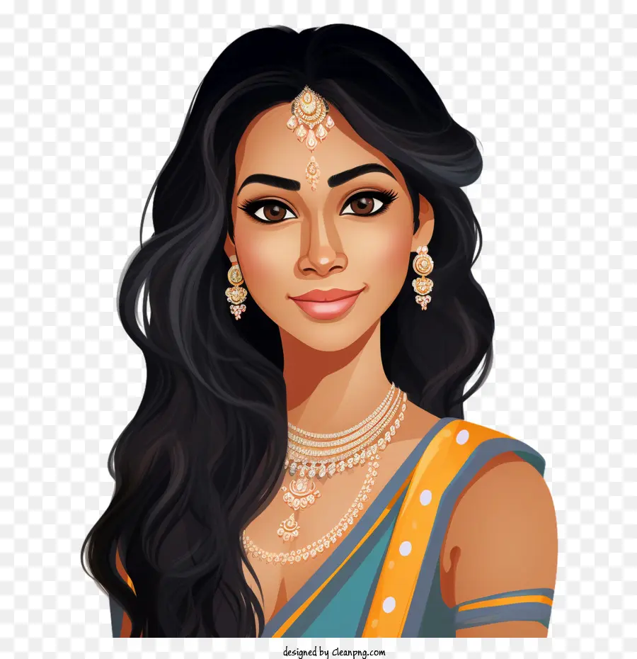 индийская женщина，индийская девушка PNG