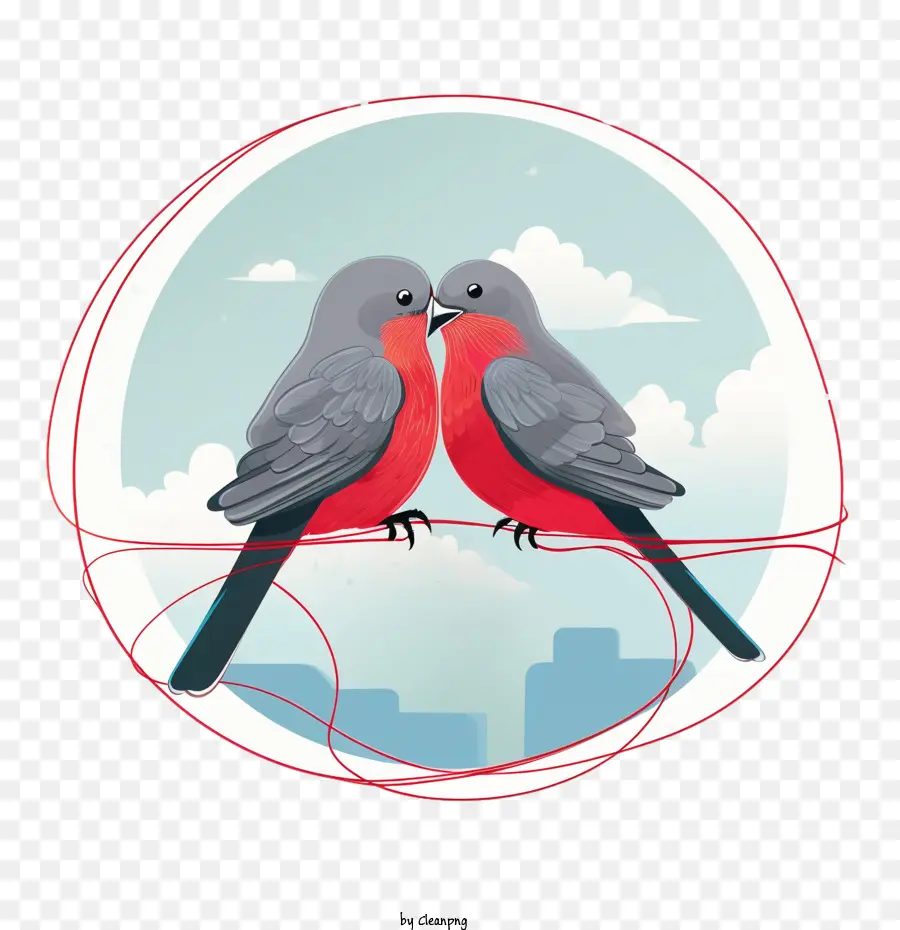 любовь птицы，Содержание изображения PNG