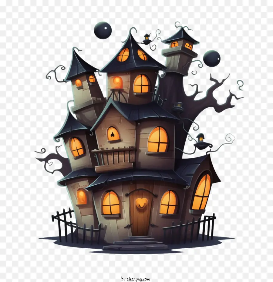 Дом с привидениями，страшный дом PNG