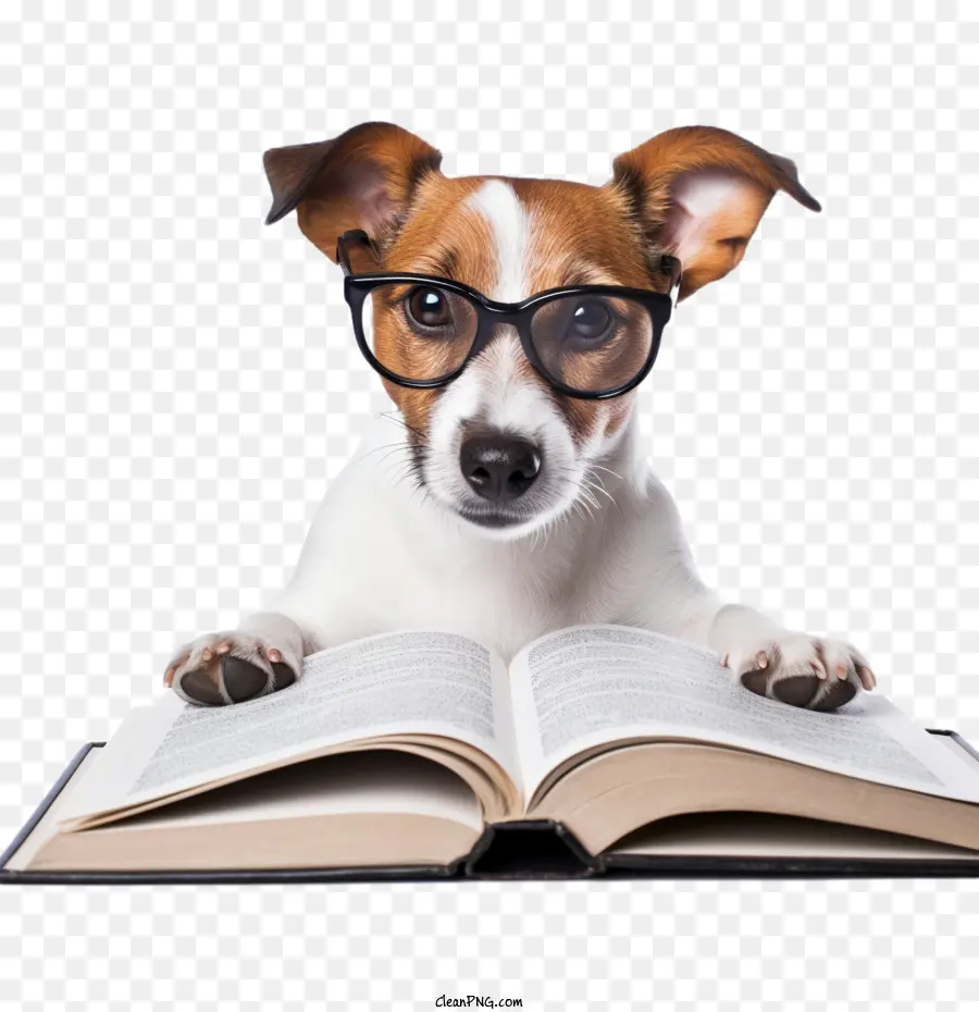 Книга чтения собак，книга День влюбленных PNG