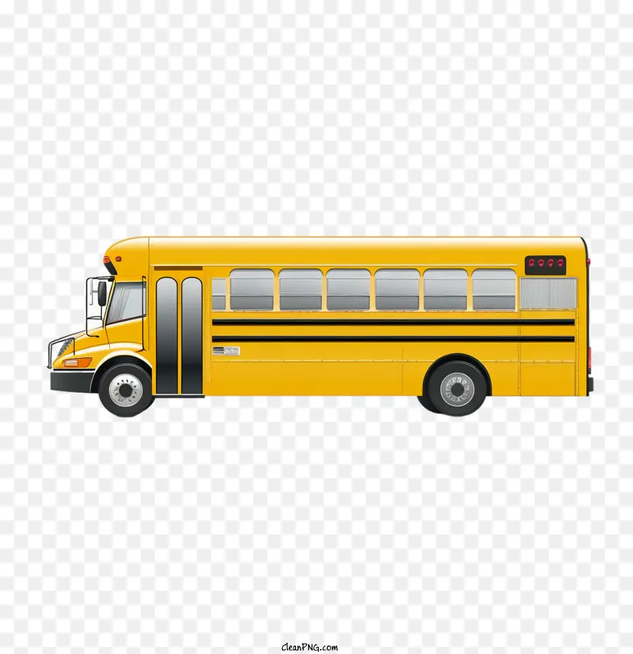 школьный автобус，желтый PNG