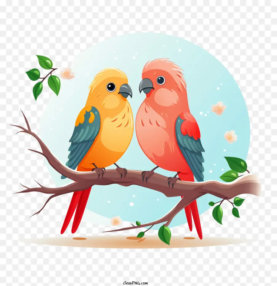 любовь птицы，Попугай PNG