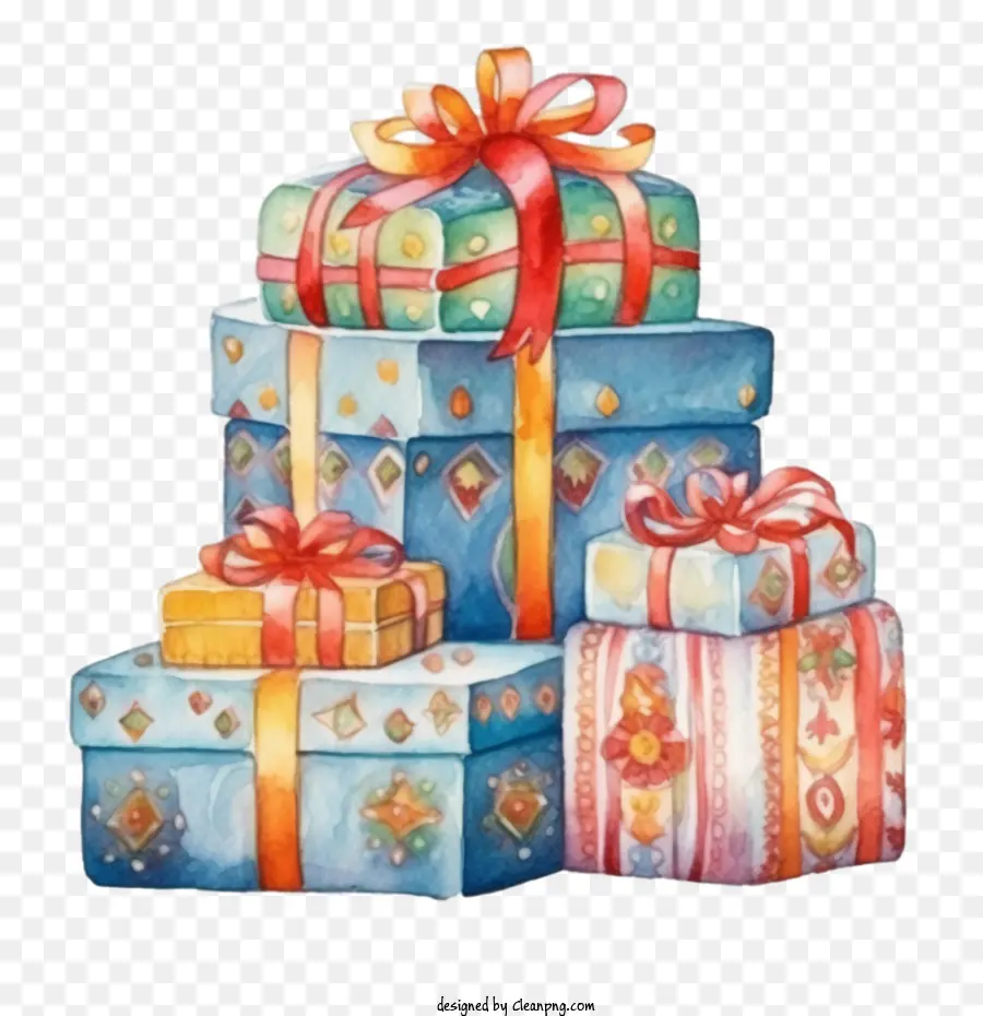 Рождественские Подарки，подарочные коробки PNG