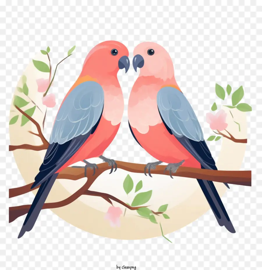 любовь птицы，неразлучники PNG