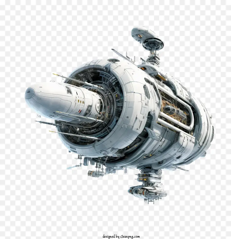 Футуристический космический корабль，космический корабль PNG